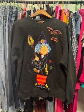 RARE Vintage 90s Lee Made in USA Halloween Sweatshirt- ONE OF A KIND!